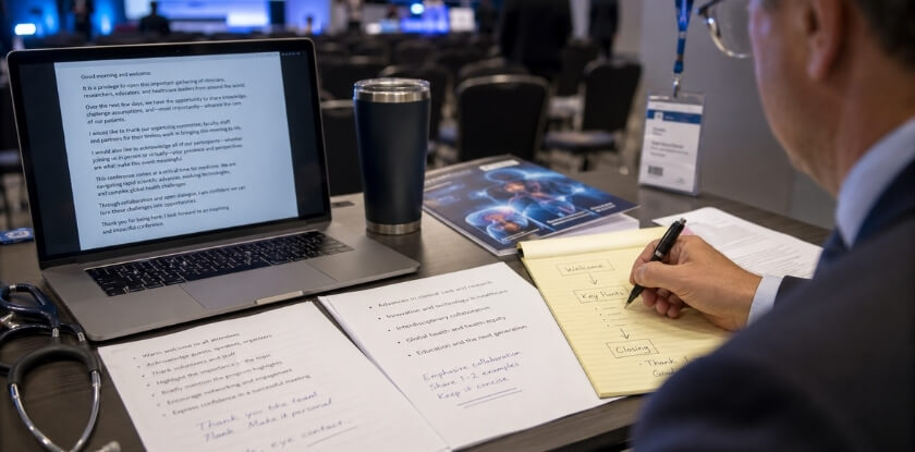 How to Structure a Welcome Speech at a Medical Conference