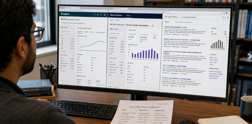 Citation and Indexing Differences — Scopus, Web of Science, and Google Scholar