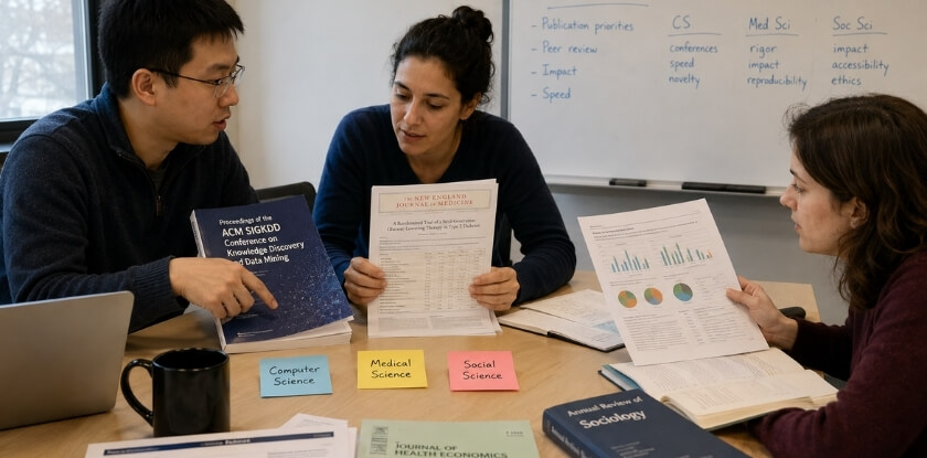 Field-Specific Norms — What Matters More in Computer Science, Medical Science, and Social Science