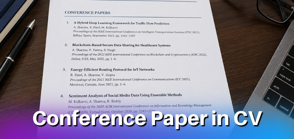 How to Add Conference Paper in CV