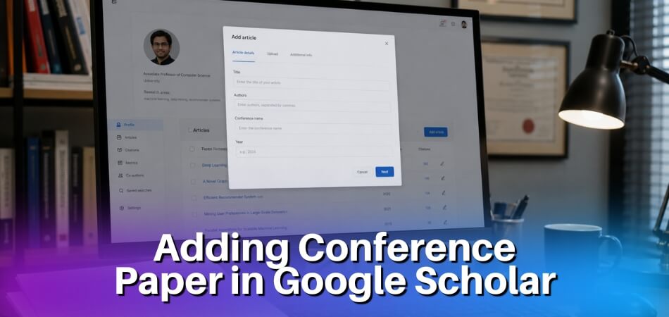 How to Add Conference Paper in Google Scholar