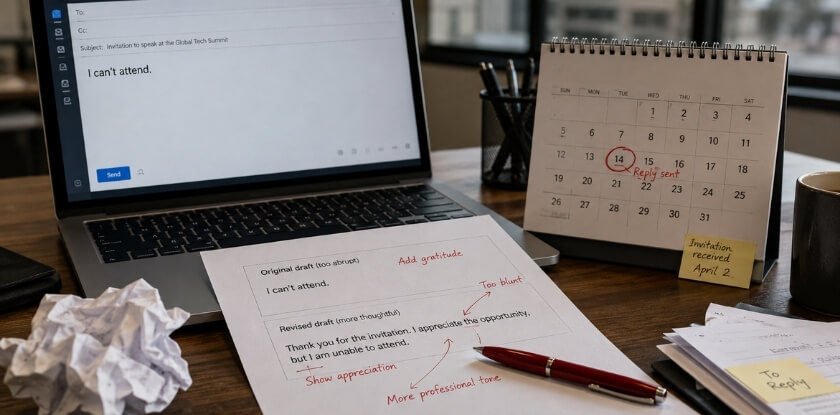 Mistakes to Avoid When Declining a Conference Invitation