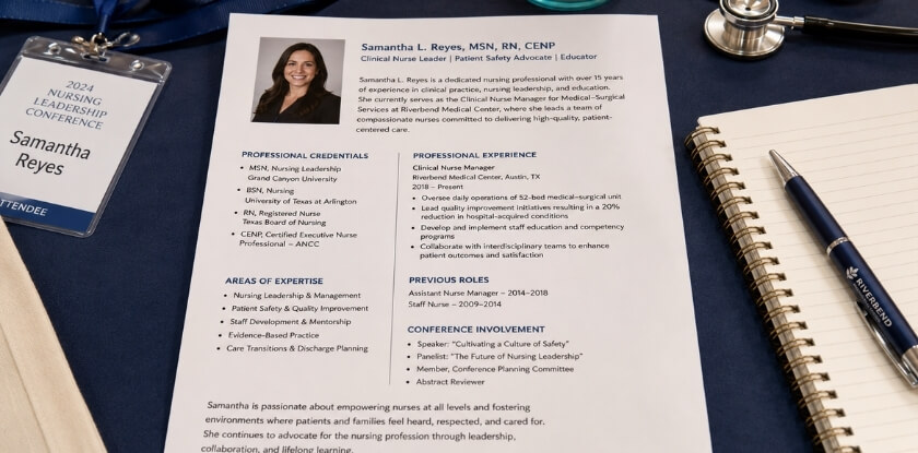 What Is a Nursing Conference Bio