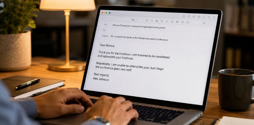 What to Say When Declining a Conference Invitation