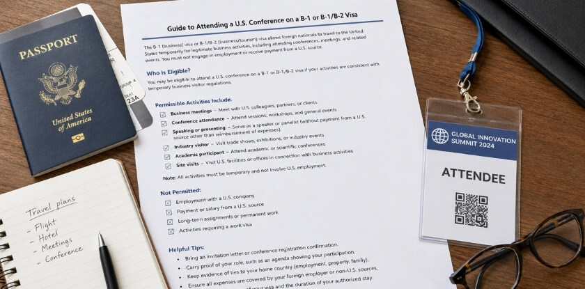 Step-by-Step Process to Apply for a US Conference Visa