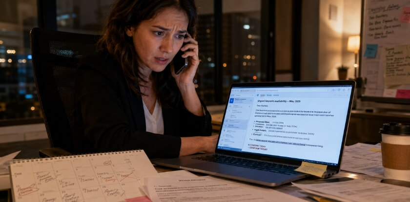 How to Book a Speaker at the Last Minute or in an Emergency
