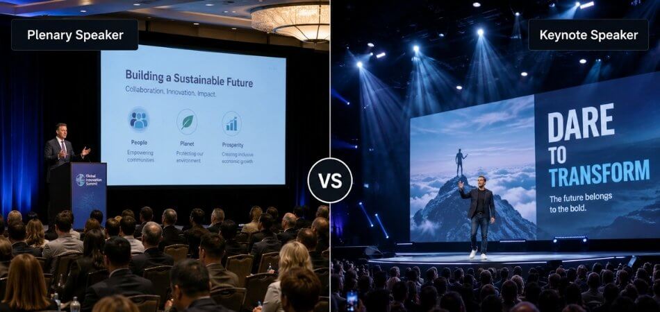 Plenary Speaker vs Keynote Speaker