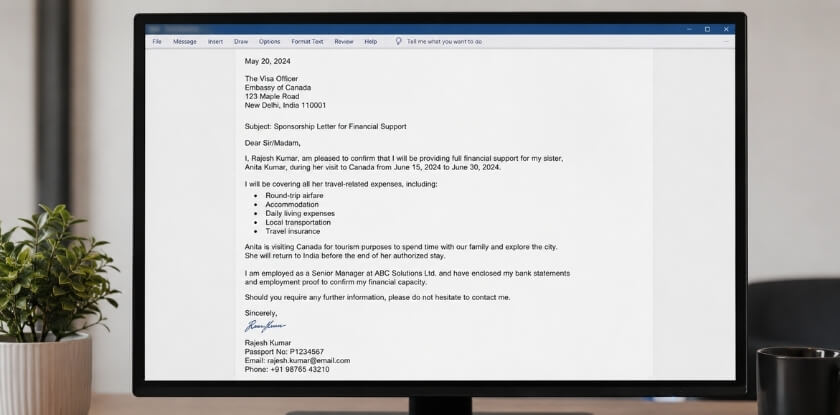 What Is a Letter of Sponsorship for a Visa Application