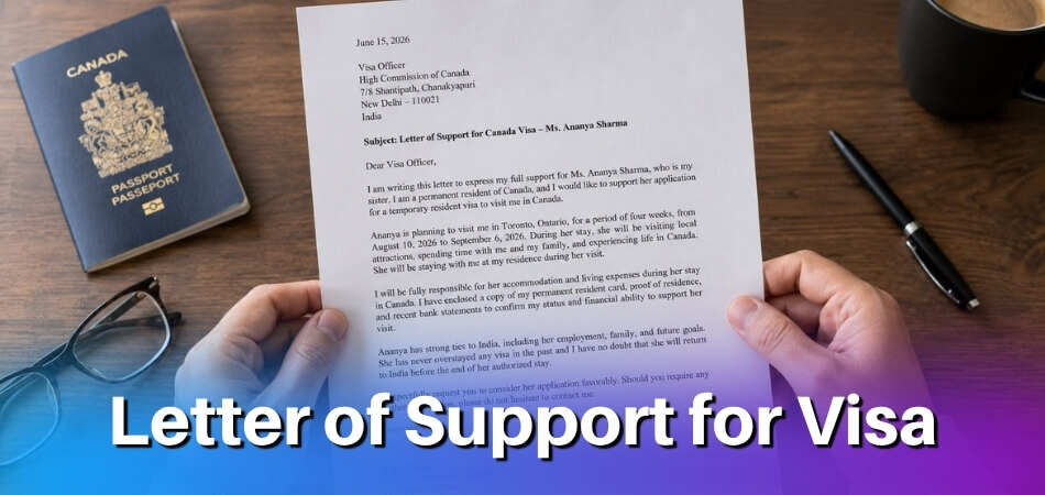 What is Letter of Support for Visa