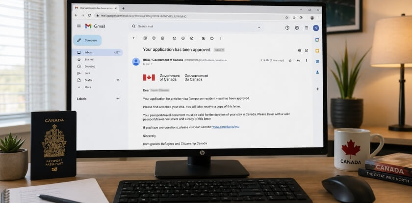 What Kind of Email Does IRCC Actually Send When Your Canada Visa Is Approved?