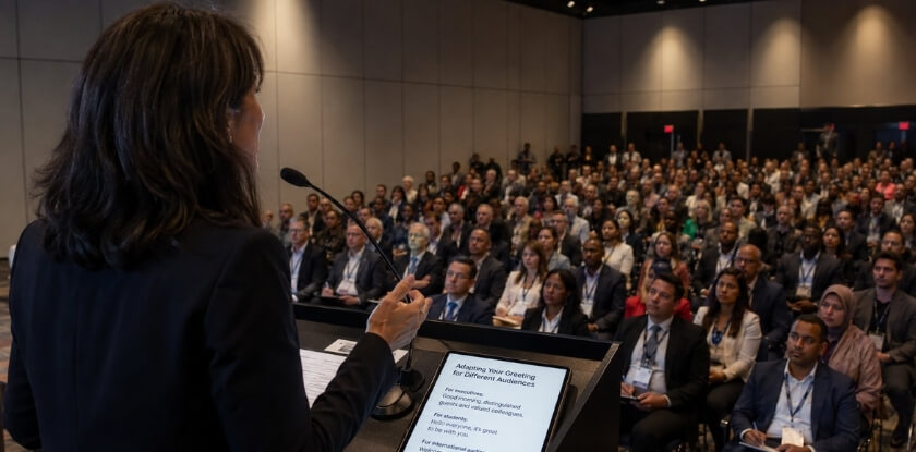 How to Greet Different Types of Conference Audiences