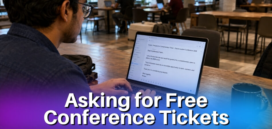 How to ask for Free Conference Tickets
