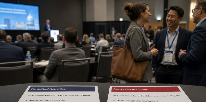 What Canadians Can and Cannot Do During a U.S. Conference Trip