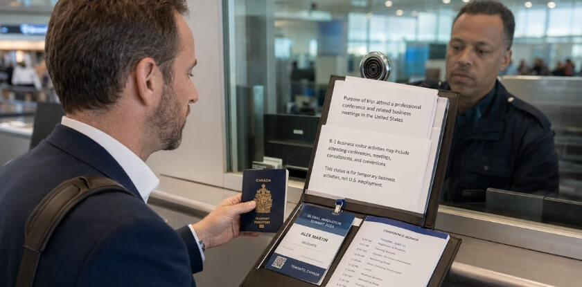 What Is B-1 Business Visitor Status for Conference Travel