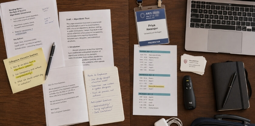 How to Prepare for a Colloquium vs a Conference