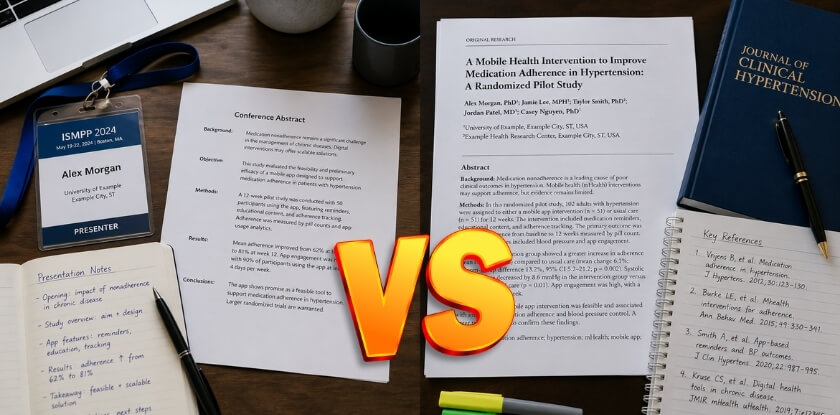 Key Differences Between a Conference Abstract and a Paper Abstract