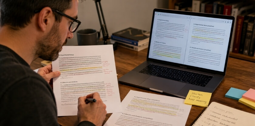 How to Shorten a Conference Paper Without Losing Meaning
