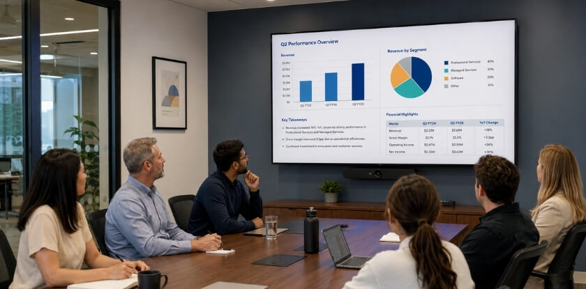 Choose TV Size Based on Meeting Content