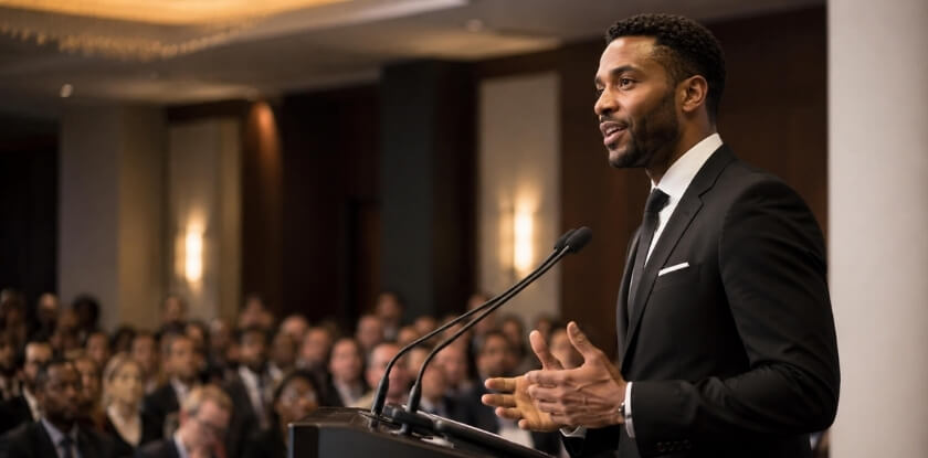 How to Style a Black Suit for a Conference