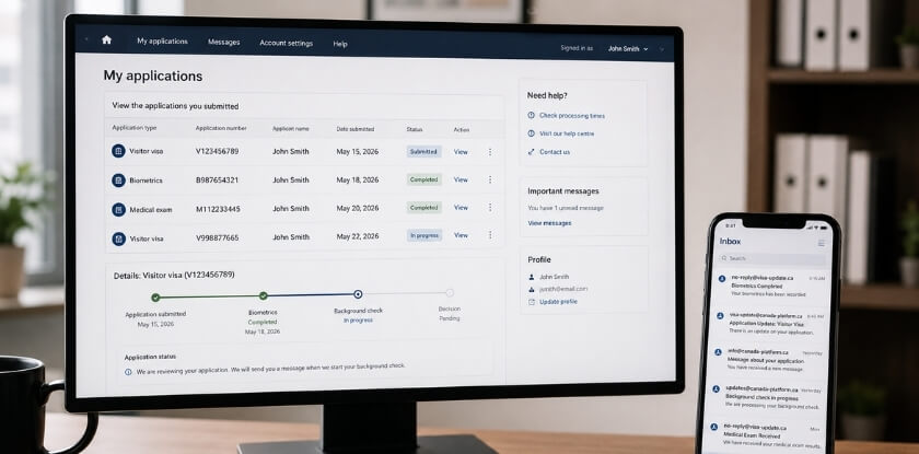Official Platforms Used to Track Biometric and Visa Updates