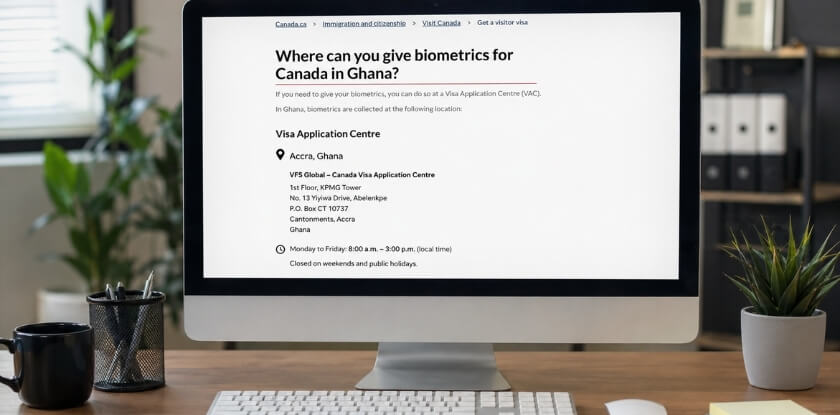 Where Can You Give Biometrics for Canada in Ghana