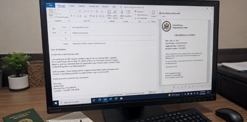 Can You Get Another Copy of a U.S. Visa Refusal Letter