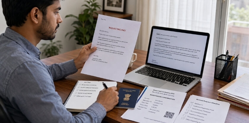 What to Do If Your Invitation Letter Request Is Refused
