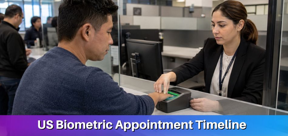US Biometric Appointment Timeline