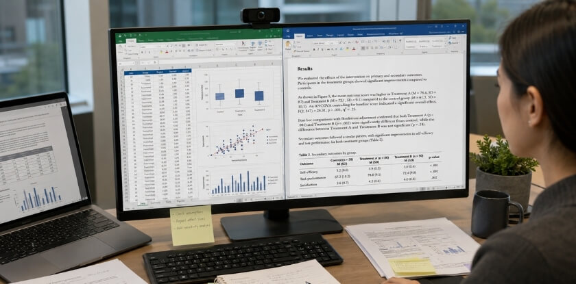 How to Quickly Organize Your Data and Results Section