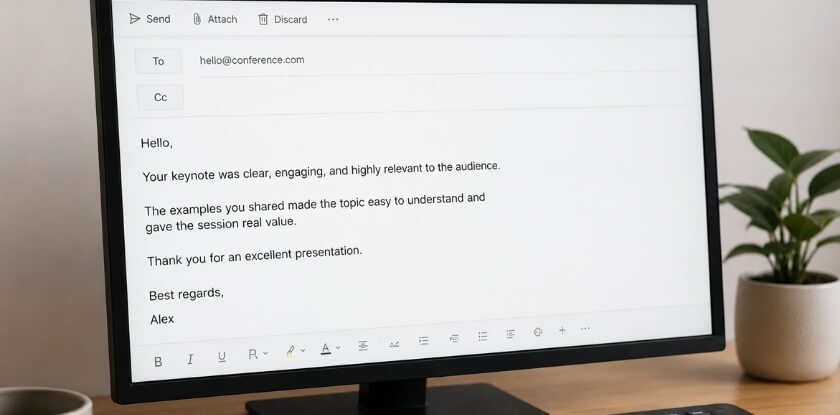 Examples of Good Conference Compliments