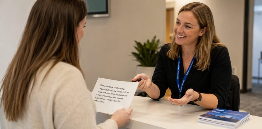 How to Compliment a Conference Organizer