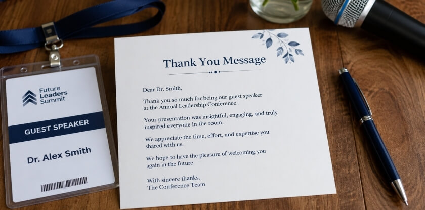How Guest Speakers May Respond Before or After an Event