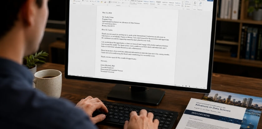 How to Write a Thank You Letter for Invitation to Conference Step by Step
