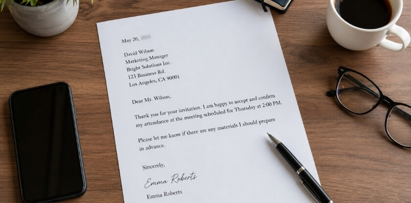 What a Formal Meeting Acceptance Should Accomplish