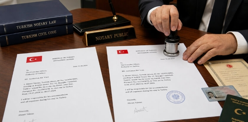 Does a Turkey Invitation Letter Need to Be Notarized