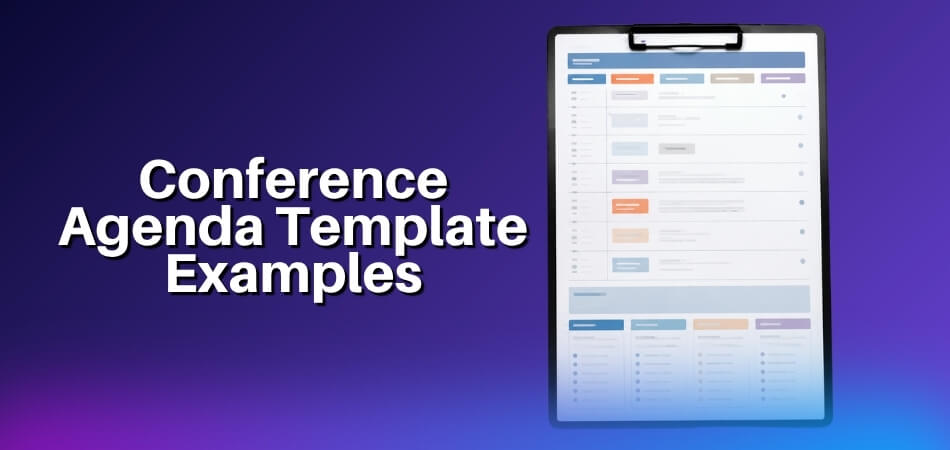 Conference Agenda Template Examples