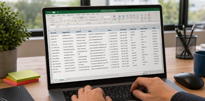 How Is a Conference Delegate List Created