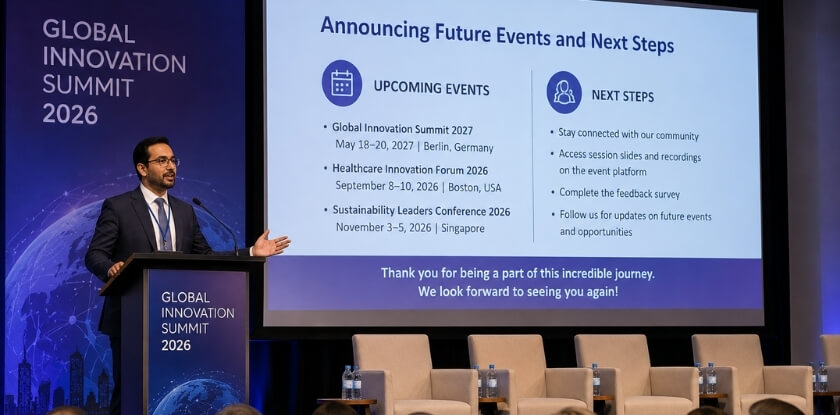 How to Announce Future Events and Next Steps in Closing Remarks
