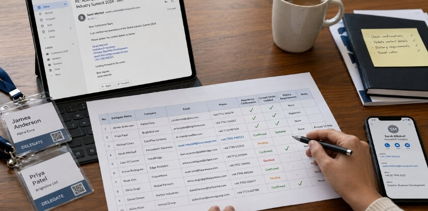 How to Keep a Conference Delegate List Accurate