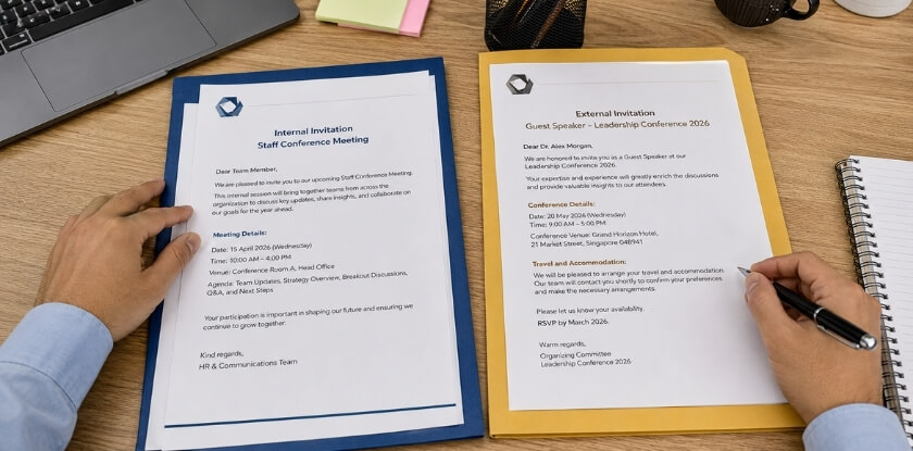 Internal vs External Conference Invitation — Key Differences