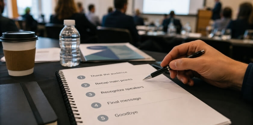 The 4-Part Structure of Effective Conference Closing Remarks