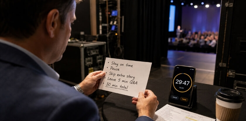 Tips for Keynote Speakers Staying Within Your Allotted Time