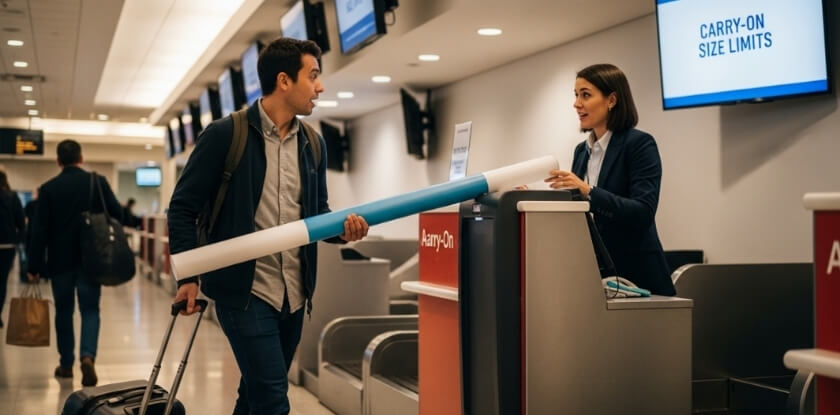 Poster Tubes on Budget Airlines — Spirit, Ryanair, and Other Low-Cost Carriers