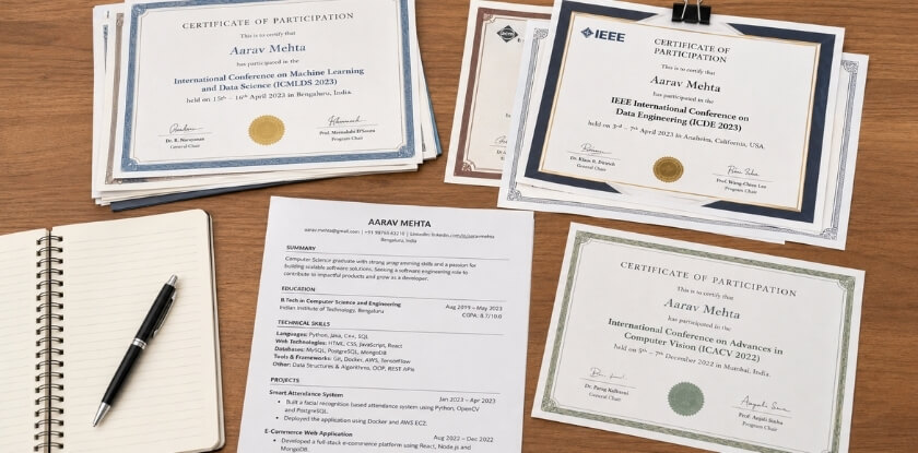 Should You Add Every Conference Certificate You Have