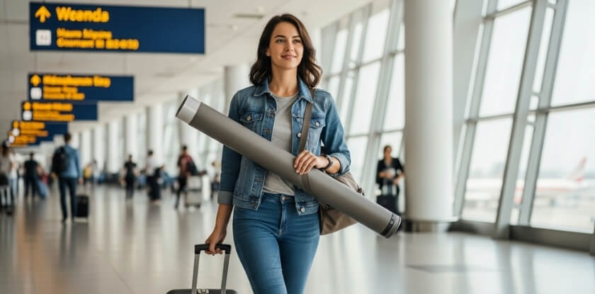 Should You Carry On or Check a Poster Tube