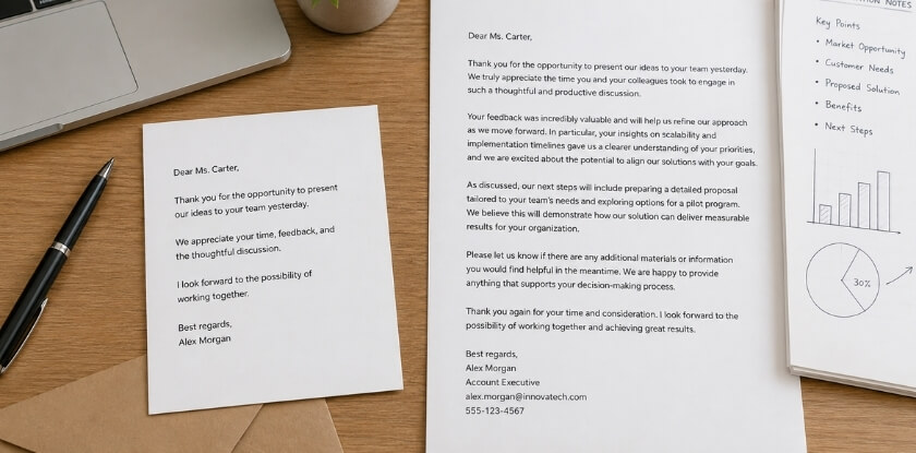 Short Thank You Message vs. Long Thank You Letter — Which One to Use and When