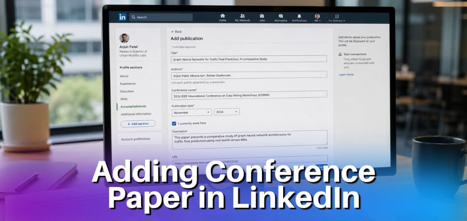 How To Add Conference Paper in LinkedIn