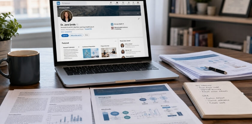 How to Link Your Conference Paper from ResearchGate or Google Scholar to LinkedIn
