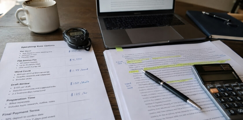 Do Keynote Speakers Get Paid Per Hour or Per Word