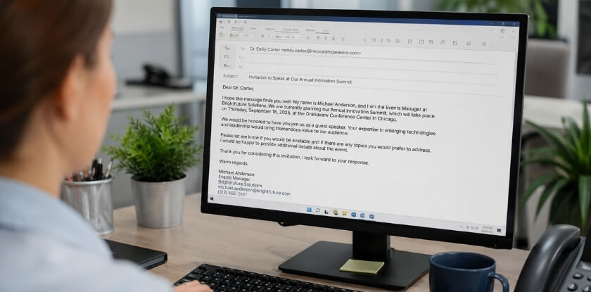 How to Invite a Guest Speaker by Email or Letter